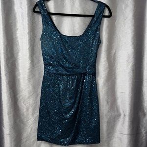 Love Reign Blue Sequin Dress